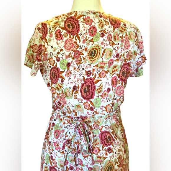 COPY - Prettygarden Floral Chinoisserie Print Wrap Maxi Dress EUC - Picture 3 of 6